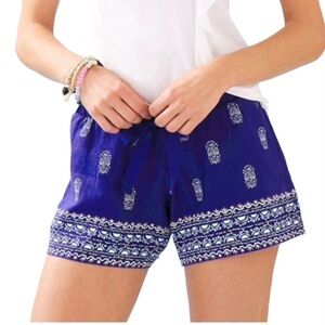 NWT Lilly Pulitzer Arey Short Lapis Lazuli Lovely Lanterns Size XXS